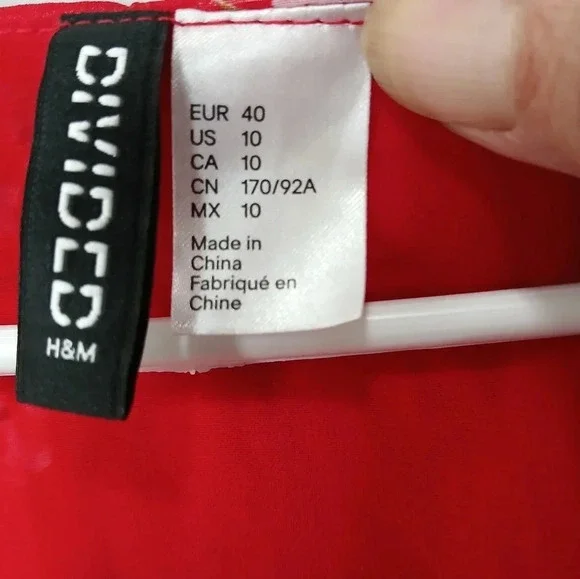 DIVIDED Floral Ruffle Midi Dress Womens Size 10 Flirty Faux Wrap - Picture 6 of 11